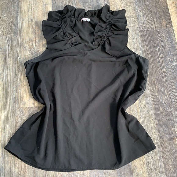 Pixley Tops - EUC Stitch Fix Ruffle neck shell